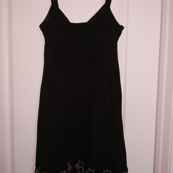 INC International Concepts Womens Black with Silver Tank Dress Sz M - Picture 6 of 7